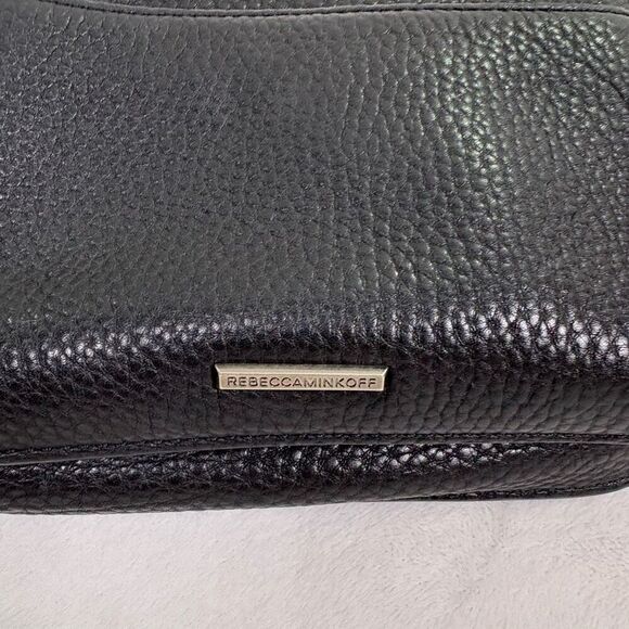 Rebecca Minkoff Black Leather with Suede Detail Small Crossbody Purse - Picture 8 of 10